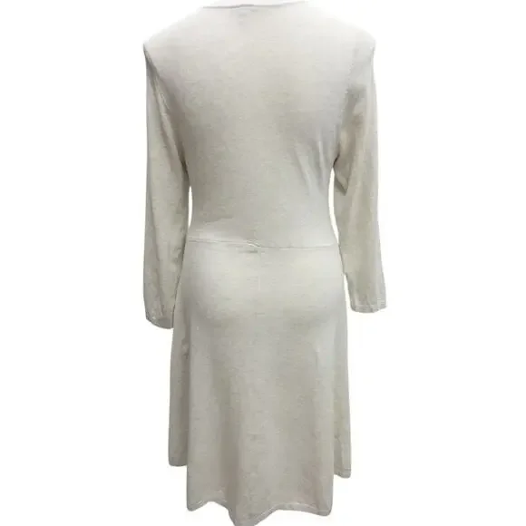 Torrid Mini Sweater Cross Front Skater Dress Oatmeal Women's Size 2 2X - Picture 4 of 7